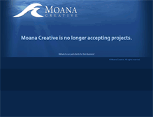 Tablet Screenshot of moanacreative.com